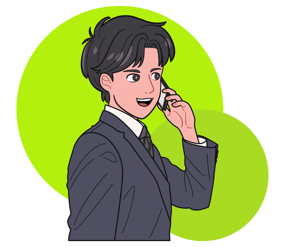 営業職の人イラスト